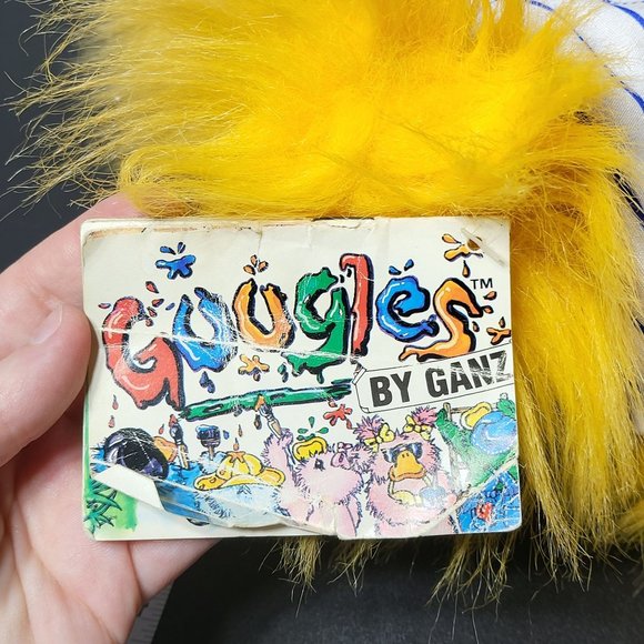 Vintage 1988 Googles by Ganz Mickey Duck Baseball Plush Stuffed Animal 80s Retro - Picture 4 of 14